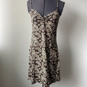 GAP dress sundress brown cream boho style size Small